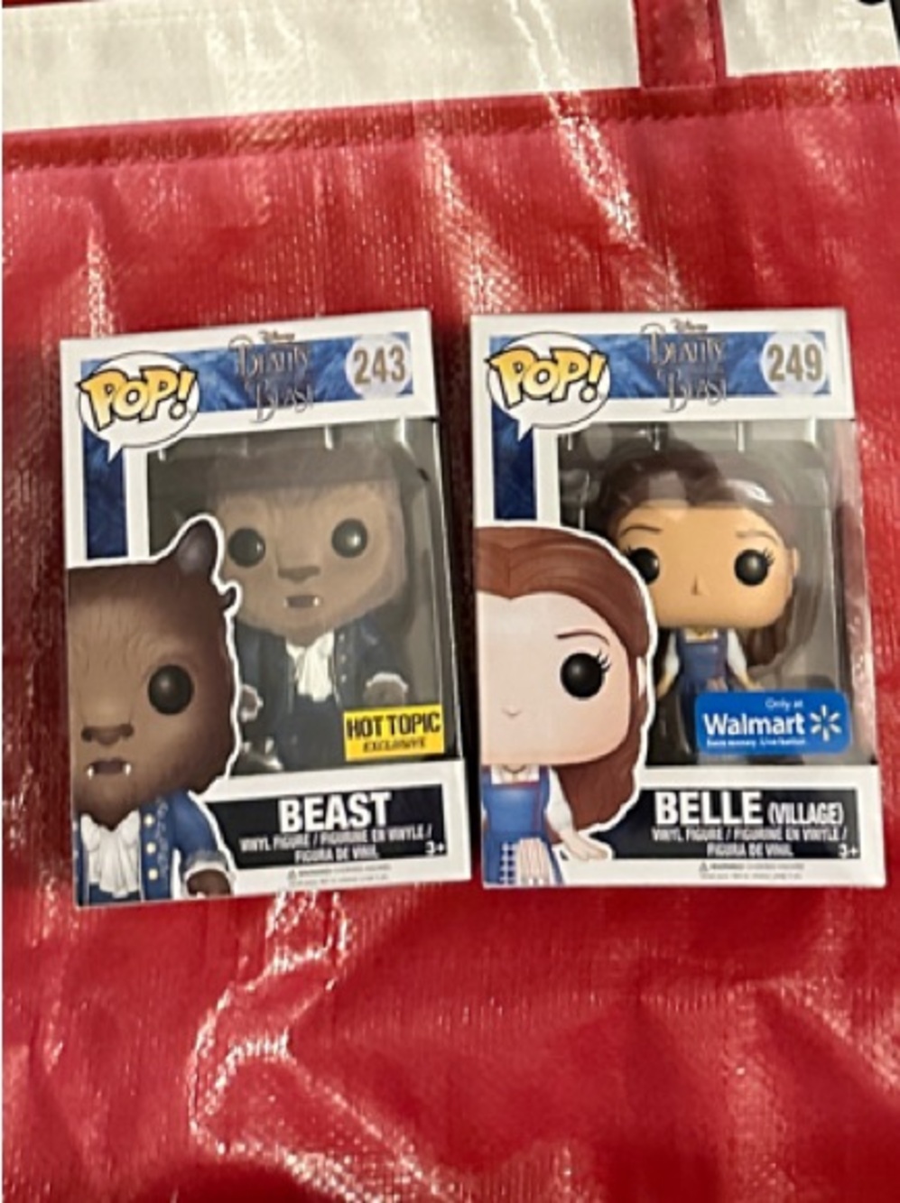 Funko Beast & Belle Pop! Figures